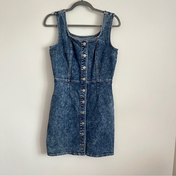 Jordache Dresses & Skirts - Jordache Vintage Button Up Denim Dress Size Small